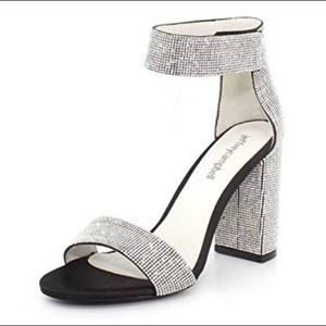 JEFFREY CAMPBELL Crystal Lindsay Party Sandal Heel
